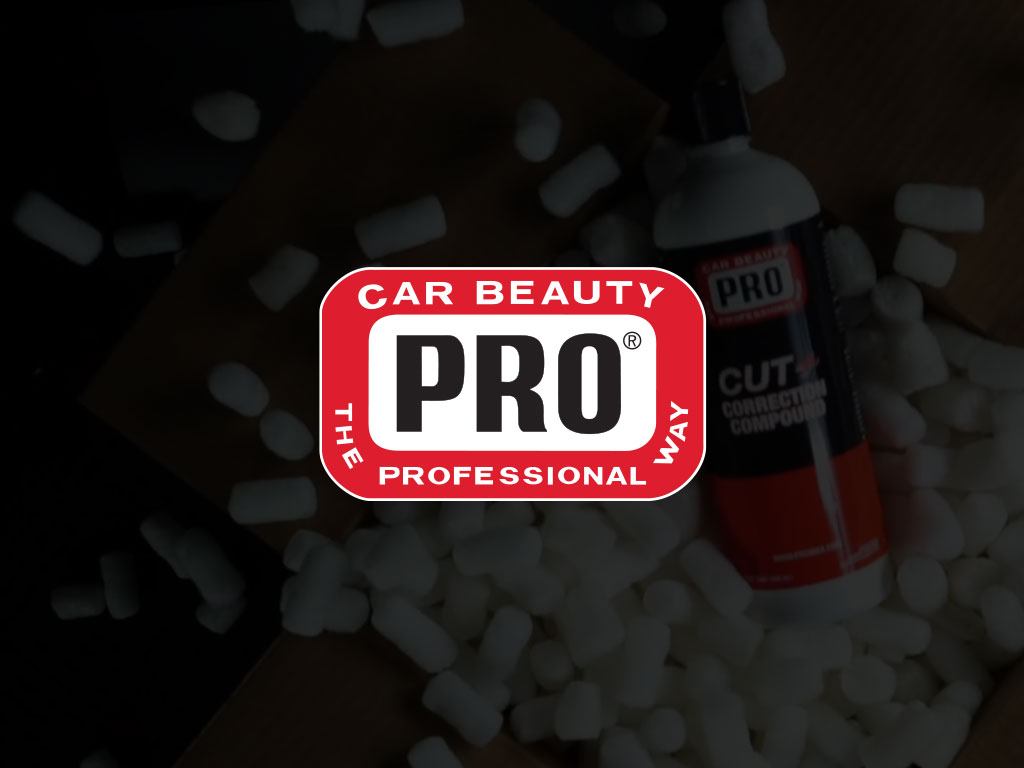 Prowax Car Beauty logo over branded background