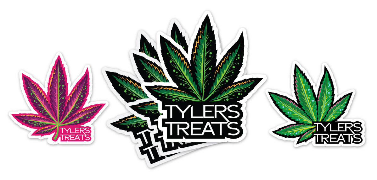 Tyler's Treats stick designs mockup