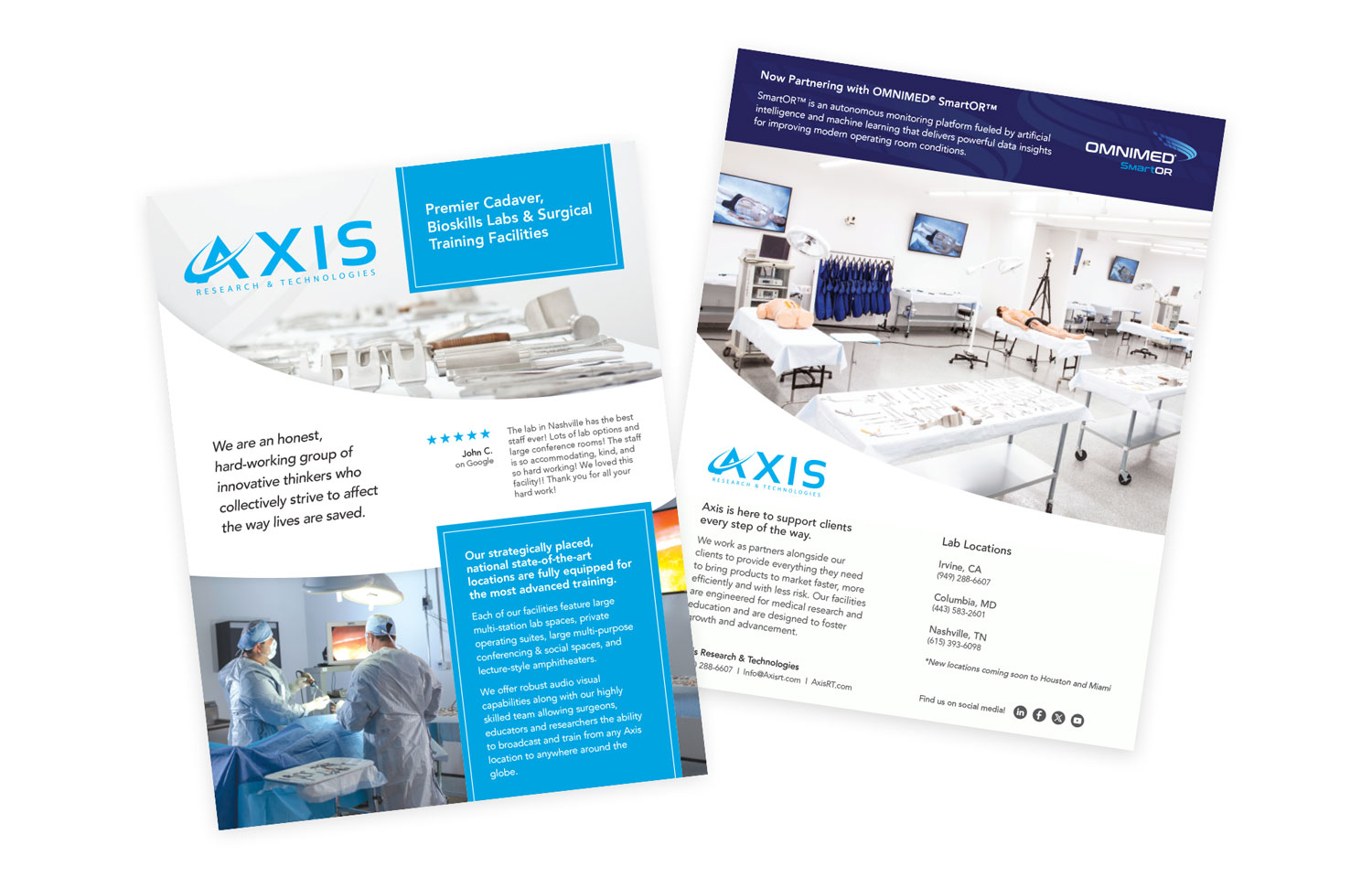 Axis Research and Technologies Sales Sheet